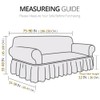 NICEEC Sofa Cover Super Soft 1-Piece Pink Sofa Slipcover for