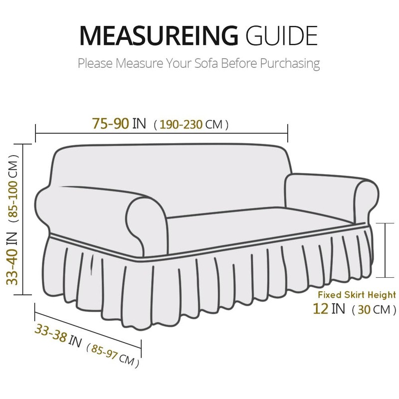 NICEEC Sofa Cover Super Soft 1-Piece Pink Sofa Slipcover for