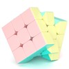 ROXENDA Speed Cube-3x3x3 Stickerless Magic Cube Macaron Vivid Color Fast