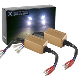 Xotic Tech 2pcs H15 LED Fog Light Bulbs Load Resistor Anti-Flicker Error Free Wiring Adapter Decorders Plug and Play