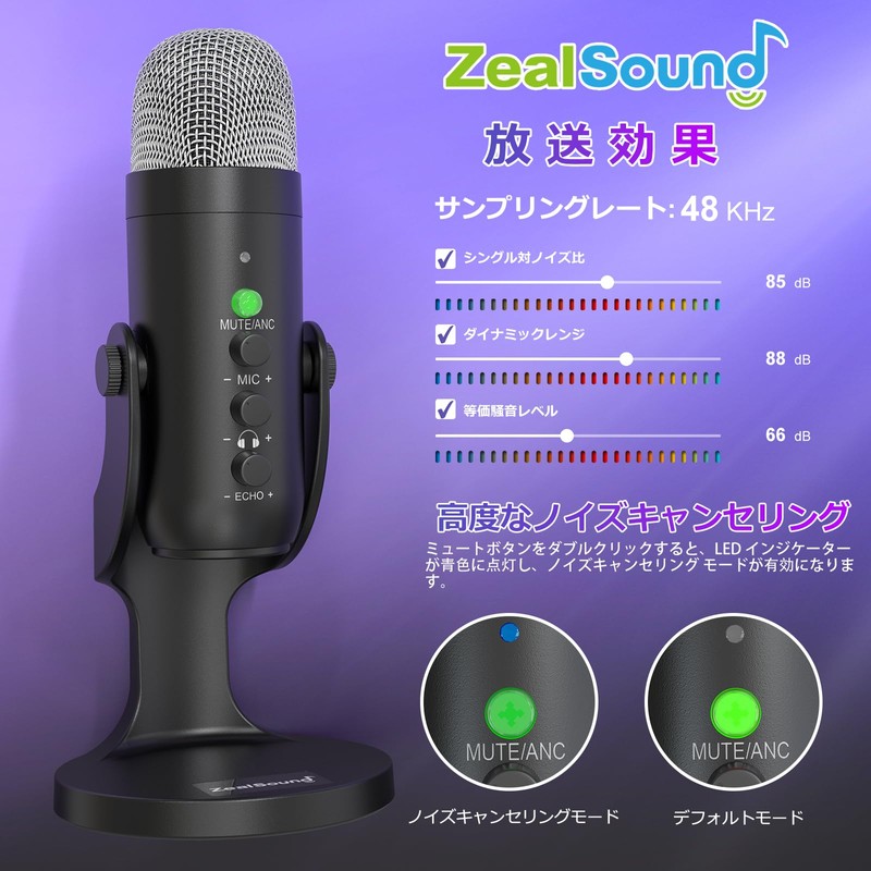 ZealSound Microphone K66dg