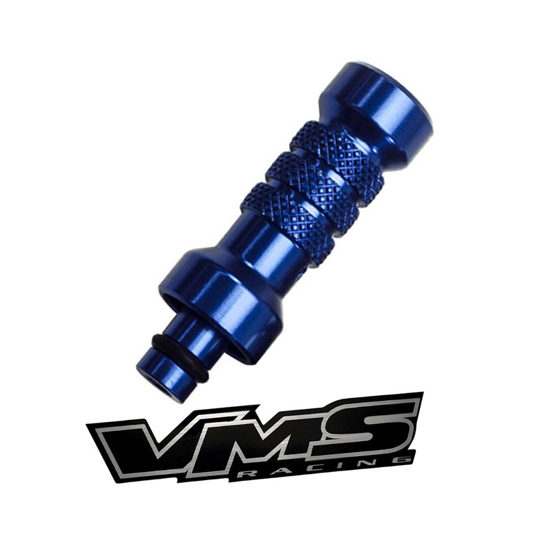 VMS Racing BLUE Engine Oil DIPSTICK HANDLE in Billet Aluminum