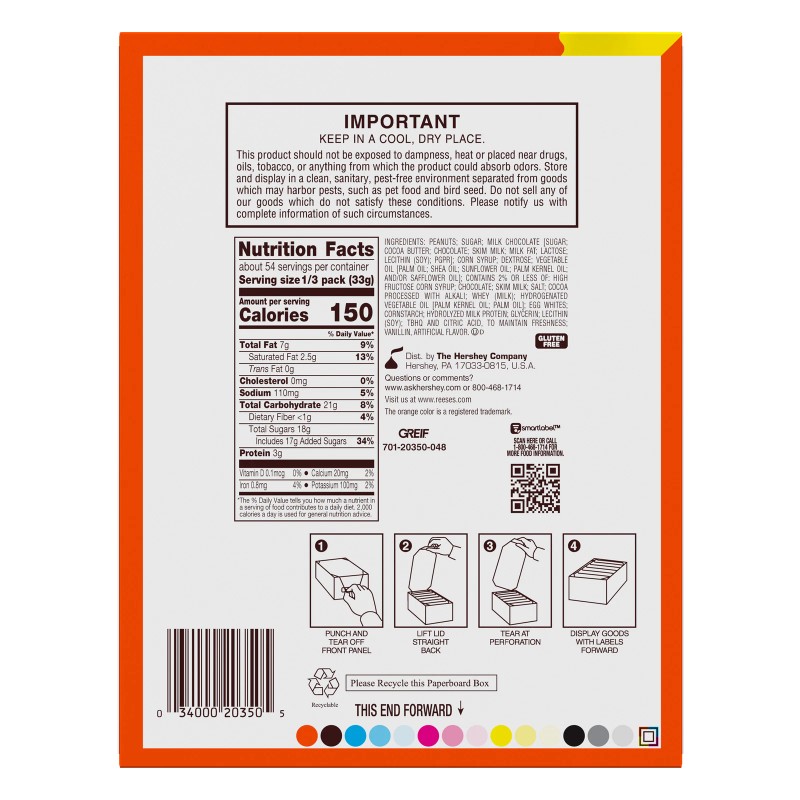 Reese'S Fast Break, King Size, 3.5 Oz 18-Count