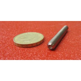 Basic Stainless Steel Metric Set Screws, Cup Point, M6 x 1 x 45 mm Length, 10 Pcs