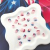 4th of July Press on Nails Red Blue White Fake
