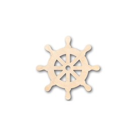 Unfinished Wood Helm Steering Wheel Shape Naval Ocean Craft up to 46" DIY 6" / 1/4"