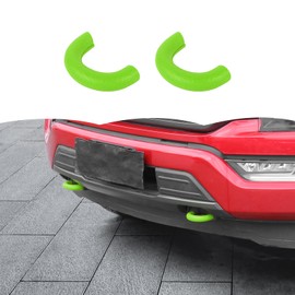 RT-TCZ Tow Hook Covers Bumper Tow Hook Covers Rubber Protector Cover Exterior Accessories for Ford F150 2009-2025 (Light Green)