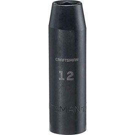 CRAFTSMAN Deep Impact Socket, Metric, 1/2-Inch Drive, 12mm (CMMT16073)