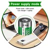 Rechargeable D Batteries 6 Pack with USB-C Charging Cable,1.5V Lithium