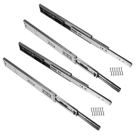 PRO-Box.2.0 Series, Full Extension Soft Close Ball Bearing Drawer Slides (Weight Rating: 100 lbs.per Pair) Zinc Finish. Available in Packs of (1) Pair or (2) Pairs (2, 18" Inch)