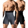 Shyyween 2 Pcs Men Girdle Tummy Control Shorts Compression Underwear