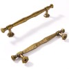 Vicycmc Antique Brass Cabinet Pulls 5 Inch(128mm) Hole Center,Vintage Retro