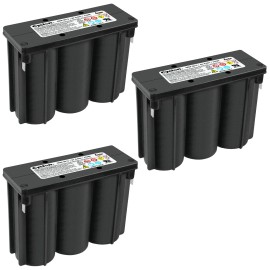 EnerSys 3 Pack EnerSys 0859-0012 6V 8Ah SLA Monobloc Batteries Compatible with Rd 5882