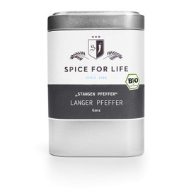 Spice for Life Hot Sweety Long Pepper (Whole) in a Tin, 80 g, Organic