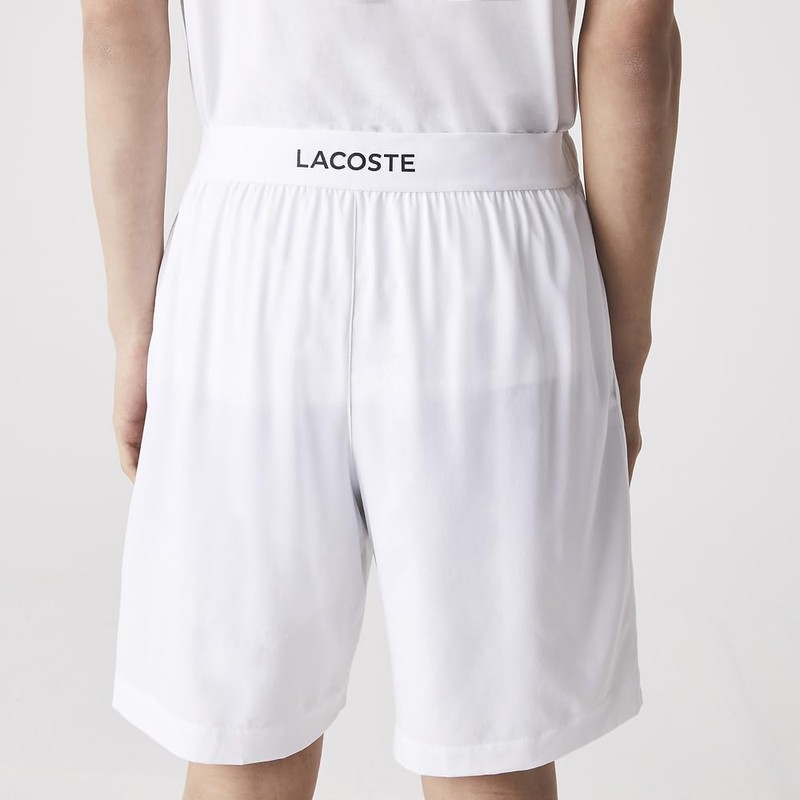 Lacoste Men's Performance Player Shorts, Navy/White, Large