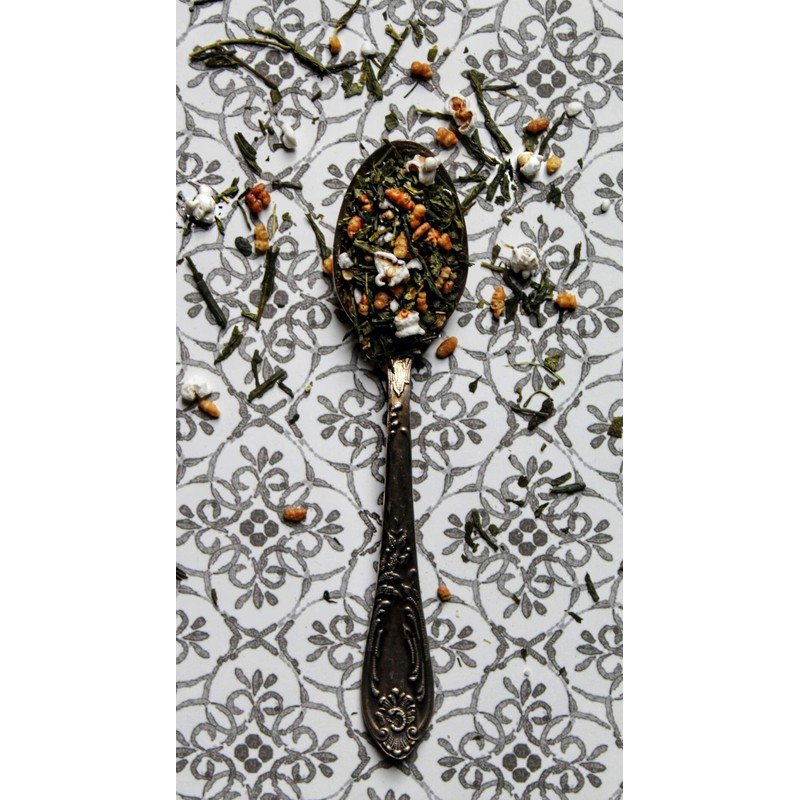 Mystic Brew Teas Genmaicha Popcorn Loose Leaf Tea 500g Pouch