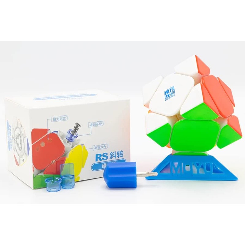 CuberSpeed Moyu Magnetic Skew Stickerless Cube MoYu RS Skew Magnetic