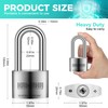 KAWAHA 41/50LKD-5SK 2 inch (50mm) Long Shackle High Security Stainless