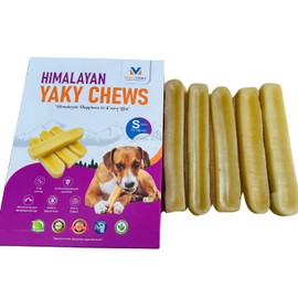 MacroVision Himalayan Yaky Chews For Dog Treat, 100% Natural Best Cheese Bone For Dog Chew, Made From Pure Yak/Cow Milk Delicious & Long Lasting Chew For All Dog Breed. Size: SML (MacroVision) (small pack of 5)