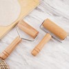 Stainless Steel & Beechwood Rolling Pin with Adjustable Thickness -