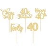 Paquete de 30 adornos para cupcakes de 40 cumpleaños con