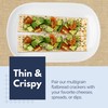 Snacktery Garlic Multigrain Flatbread Crackers - All Natural Multigrain Crackers