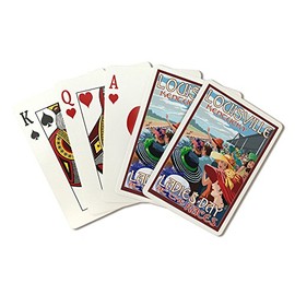 Louisville, Kentucky, Ladies Day at the Track Horse Racing 45591 (Playing Card Deck, 52 Card Poker Size with Jokers)