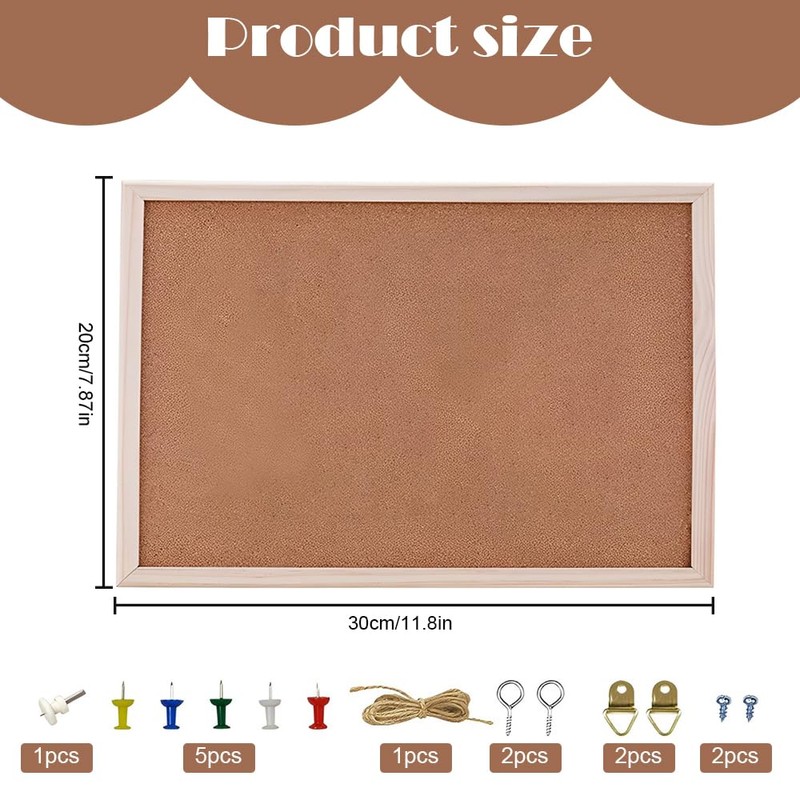 20 x 30 cm Cork Board – Small Bulletin Pin