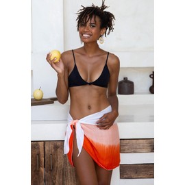 SHU-SHI Womens Bathing Suit Cover Up Sarong Pareo Bikini Beach Skirt Short Wrap Olive