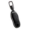 Leather Key Fob Cover Compatible with Boxster Cayenne Panamera Cayman