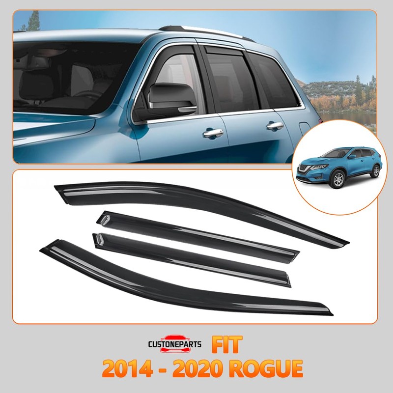 Window Visors Shade Sun Rain Guards FIT 2014-2020 Nissan Rogue
