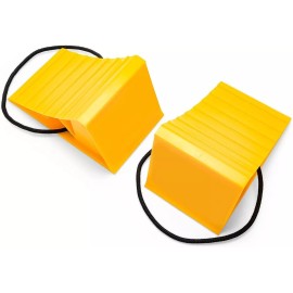 Camc 2 Topes Seguridad Para Llantas Triangulo Amarillo Triangular