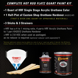 Custom Shop - Arizona Bronze Metallic - Hot Rod Flatz Flat Matte Satin Urethane Auto Paint - Complete Quart Paint Kit - Professional Low Sheen Automotive, Car Truck Coating, 4:1 Mix Ratio