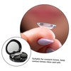 Ipetboom 3 Sets Portable Travel Contacts Lens Case with Shaped