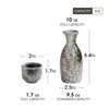 Japanese Sake Set Sake Cups Tokkuri Bottle 10oz 1PC and