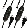 2Pack Plug-in Dimmer 110-120V Timer Switch Wire for Grow Lights