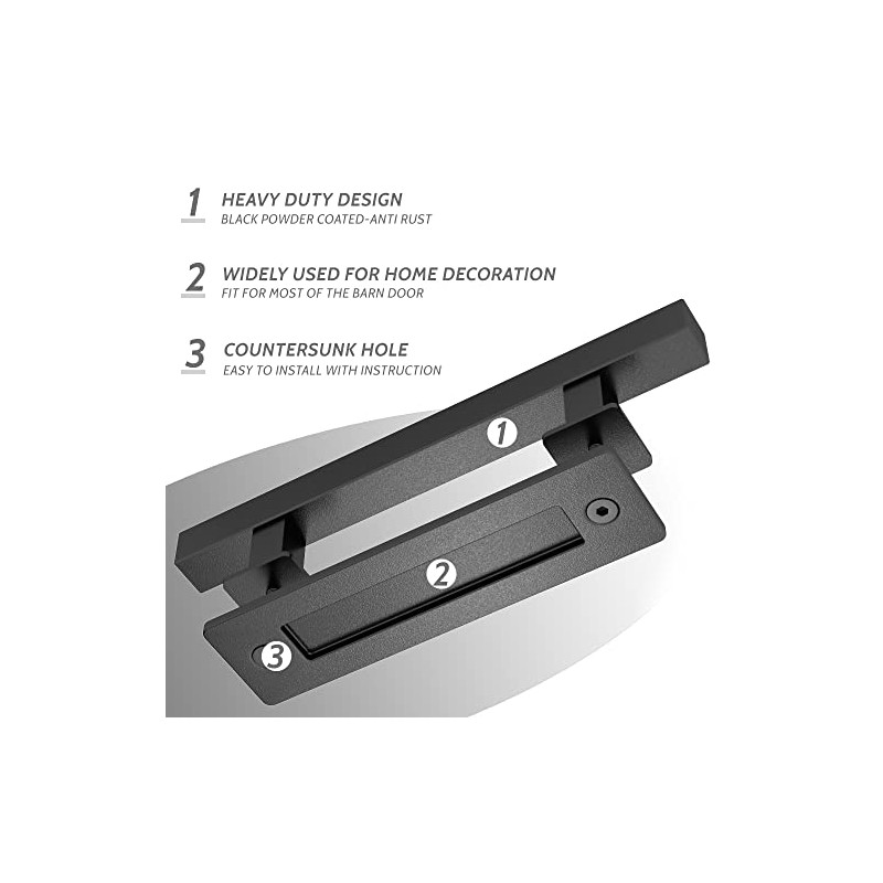 SKYSEN 2 Pack 12" Barn Door Handles, Sliding barn Door
