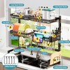 ADBIU Over The Sink Dish Drying Rack (Expandable Height and