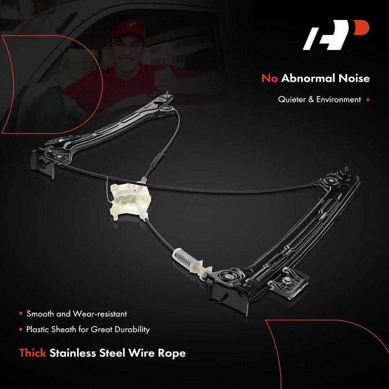 A-Premium Power Electric Window Regulator Without Motor Compatible with Volkswagen