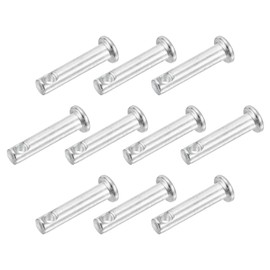 sourcing map 20Pcs 3/16"x7/8" Single Hole Clevis Pins, Carbon Steel Flat Head Single Hole Clevis Pins for Mechanics Repair, Furniture Installation, Industrial Equipment, DIY (Blue White)