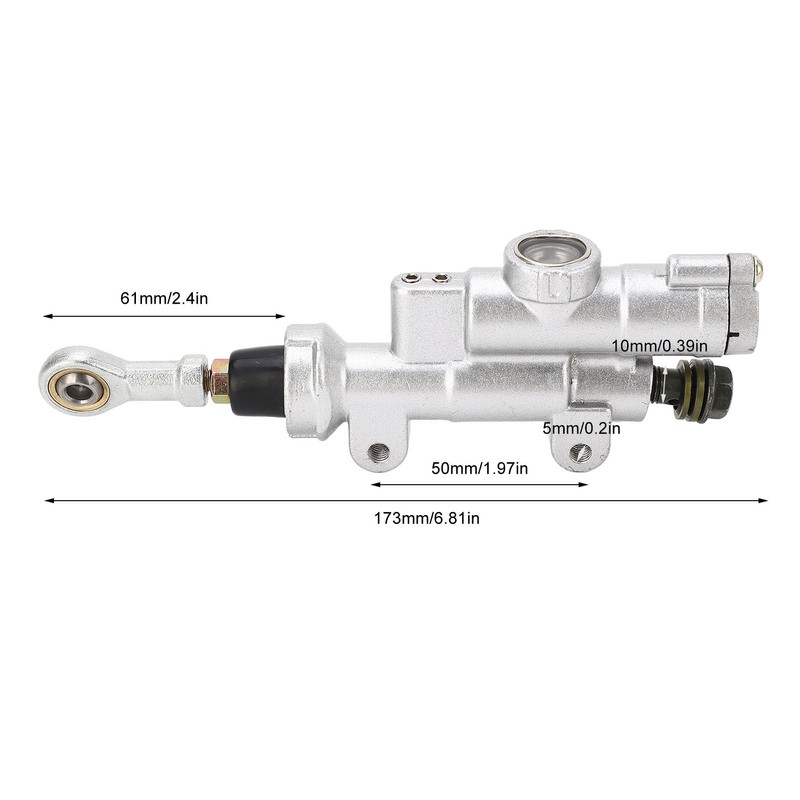 Rear Brake Master Cylinder Pump 10mm Better Braking Performance for