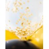 12" Gold Confetti Balloons, 6ct