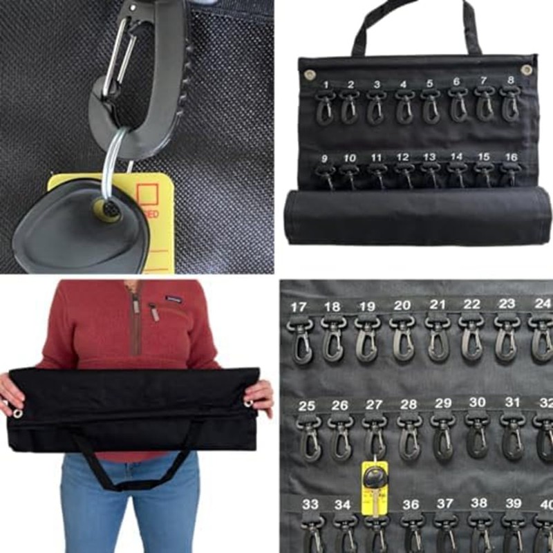 Versatile Roll-Up Key Storage Box, Weatherproof Portable Storage Box, Holds