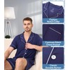 BAMBOO COOL Mens Pajama Set Summer Cooling Pjs Button Down