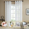 Topfinel Curtains with Eyelets Curtains Living Room Checked Curtain White