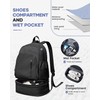VENATIN Gym Backpack for Women Men, Lightweight Gym Bag with