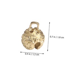 OHPHCALL 10Pcs Vintage Hanging Bell Pendants for DIY Craft Projects Decorative Wind Chimes Keychain Charms Jewelry Decor and Holiday Decorations