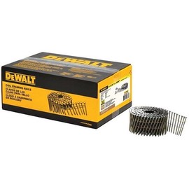 DEWALT DWC8R99BCG Coil Framing Nail, 2-1/2" L, Round Head, 2-1/2" L, Diamond Point, 0.099" Smooth Shank, Metal