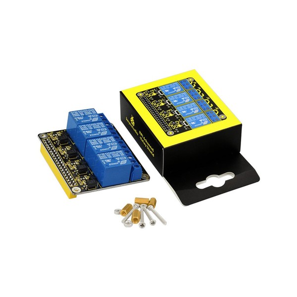 KEYESTUDIO 5V DCAC 4-Channel Relay Hat Shield Module Expansion Board
