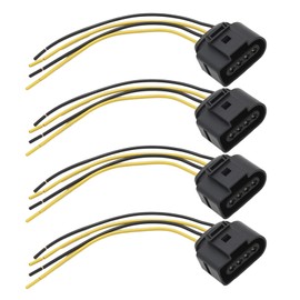 Hoypeyfiy 4PCS Ignition Coil Connector Harness Wiring Plug Replacement for A3 A4 A5 A6 TT Replacement for Passat Jetta Golf 1J0973724 2011340 1J0998724